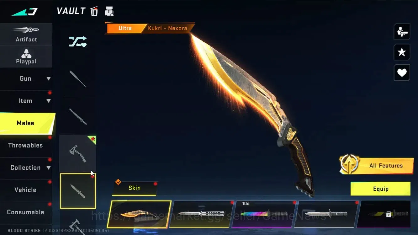 Blood Strike Accounts ASIA|Collab 7DS[QBZ95,Kar98]|Melee KUKRI|16 ULTRA[ image 19