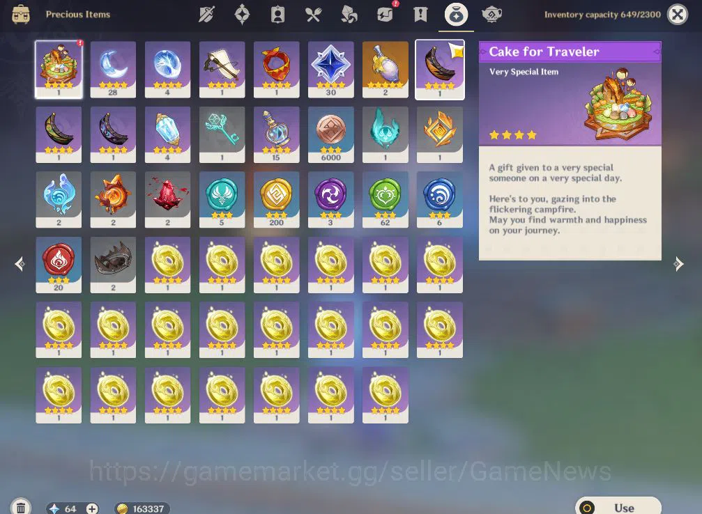 Genshin Impact Accounts Mid Game ASIA|AR 55|5 Limited +2(*5Weapon)|Furina,Navia,Hutao, lyney,Kazuha|McMale|Reoni 9
