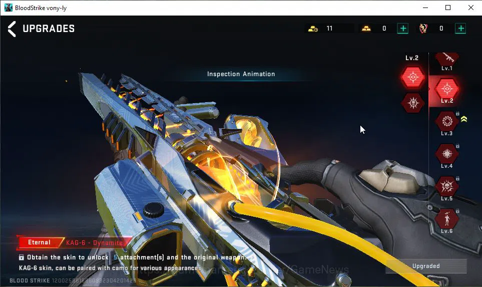 Blood Strike Accounts ASIA|4 ETERNAL[QBZ95 Lv4,Uzi Lv2,M700 Lv1,KAG-6 Lv image 14