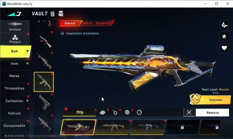 Blood Strike Accounts ASIA|4 ETERNAL[QBZ95 Lv4,Uzi Lv2,M700 Lv1,KAG-6 Lv image 15