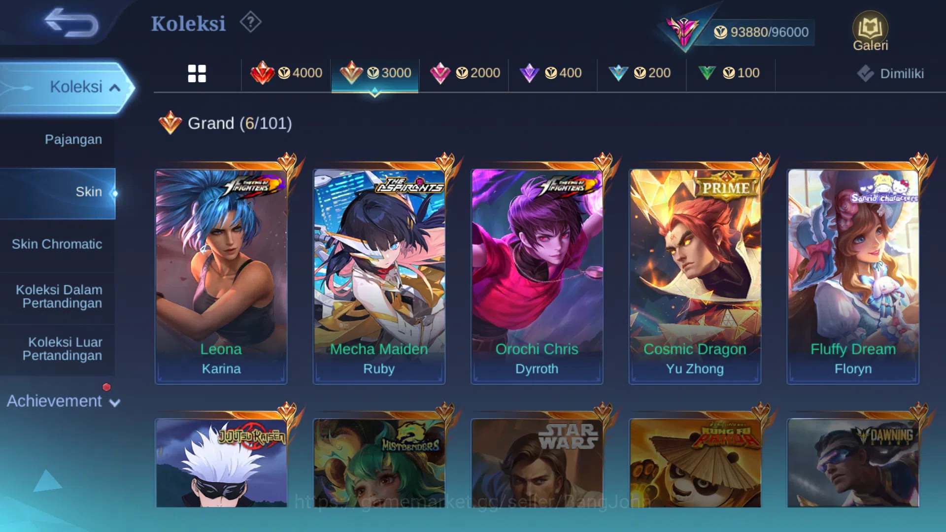 Mobile Legends: Bang Bang Accounts Hero 125 | Skin 294 | Ex Glory 64 | Legend Franco  image 10