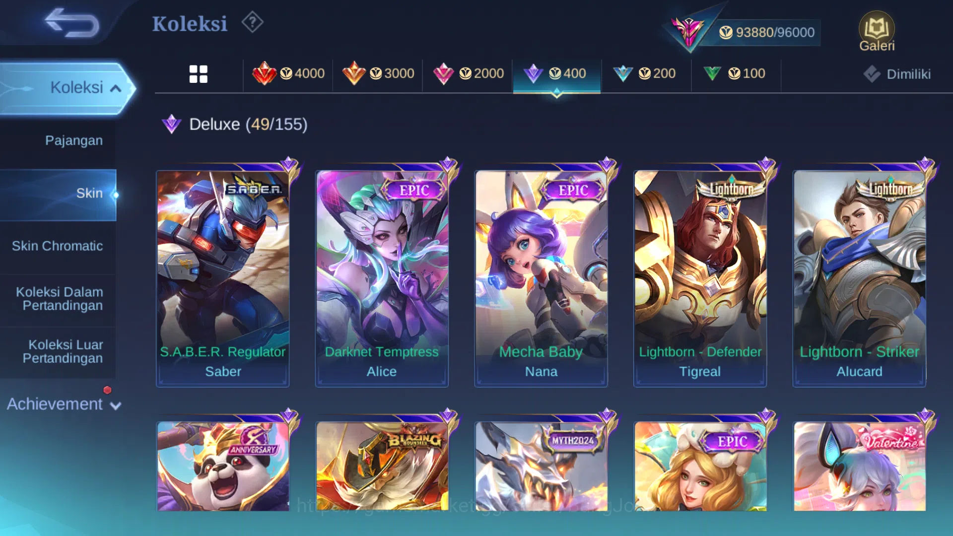 Mobile Legends: Bang Bang Accounts Hero 125 | Skin 294 | Ex Glory 64 | Legend Franco  image 13