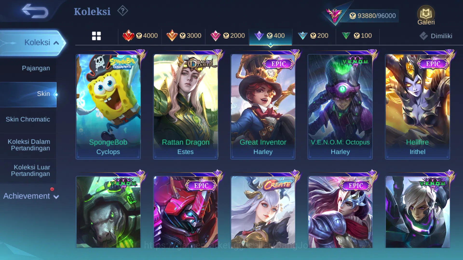 Mobile Legends: Bang Bang Accounts Hero 125 | Skin 294 | Ex Glory 64 | Legend Franco  image 15