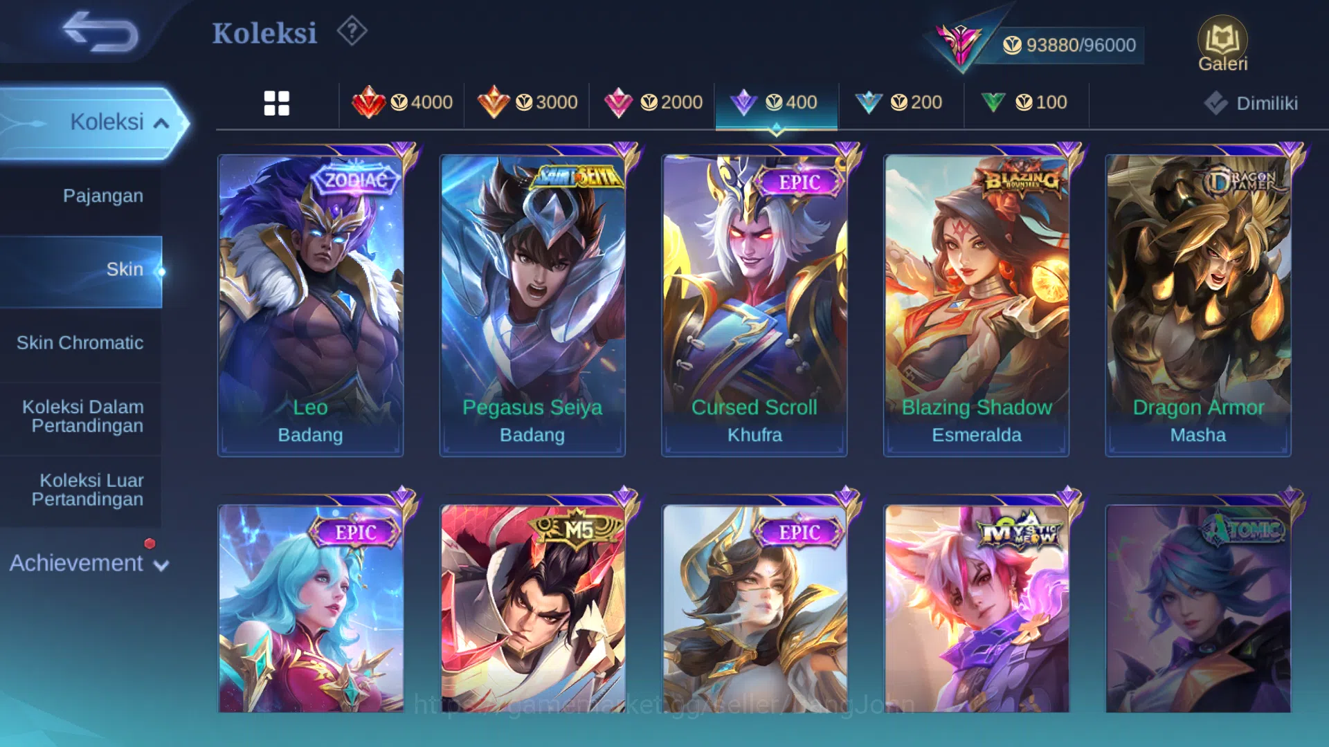 Mobile Legends: Bang Bang Accounts Hero 125 | Skin 294 | Ex Glory 64 | Legend Franco  image 17