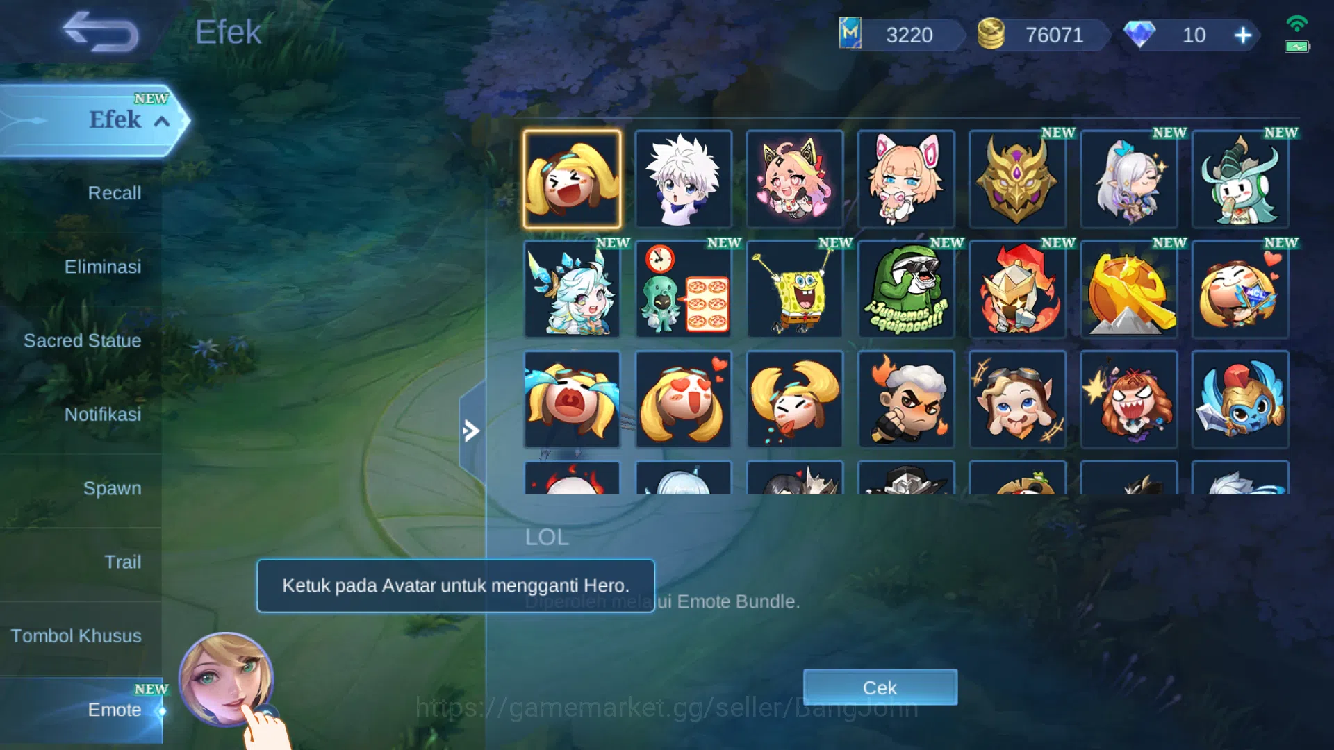Mobile Legends: Bang Bang Accounts Hero 125 | Skin 294 | Ex Glory 64 | Legend Franco  image 8