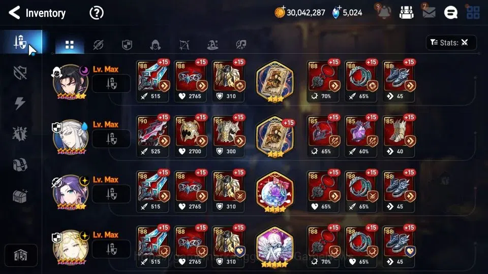 Epic Seven Accounts GLOBAL Unverif|New Era|8 ML(NM Luna,Monarch OTS Is image 10