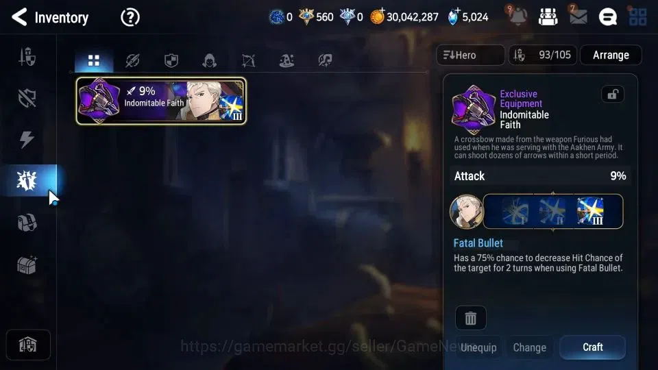 Epic Seven Accounts GLOBAL Unverif|New Era|8 ML(NM Luna,Monarch OTS Is image 13