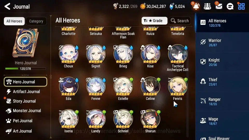 Epic Seven Accounts GLOBAL Unverif|New Era|8 ML(NM Luna,Monarch OTS Is image 8