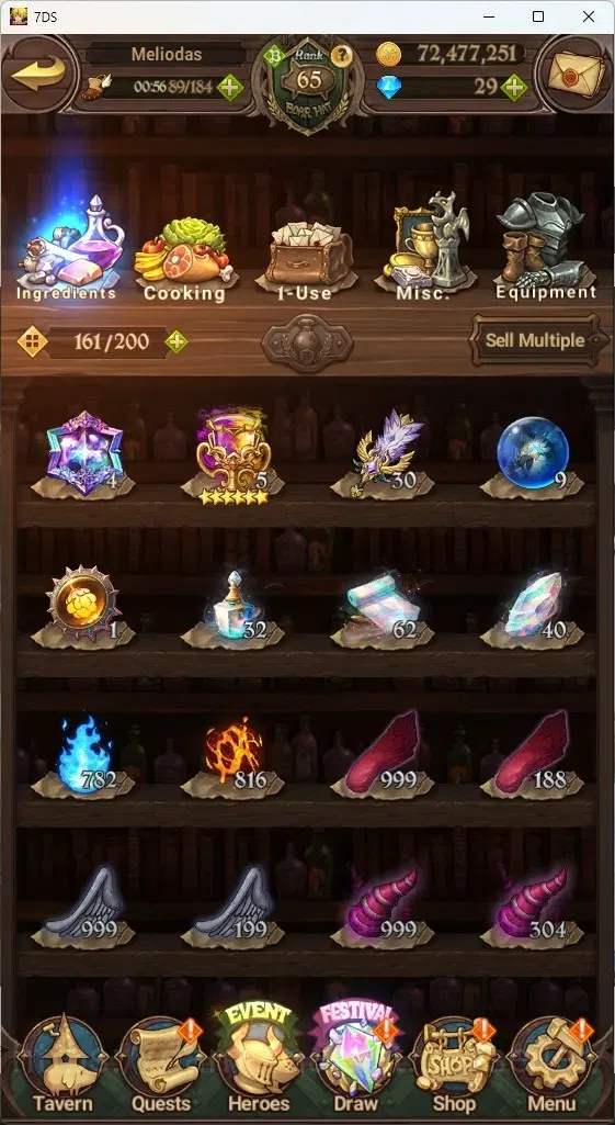 The Seven Deadly Sins: Grand Cross Accounts Asia|2,3M CC|136 LS|5 LR+6 UR+Collab ReZero|S&B2/6 image 15