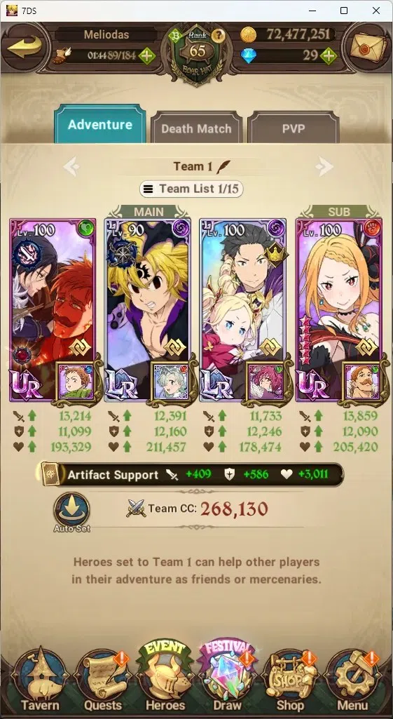 The Seven Deadly Sins: Grand Cross Accounts Asia|2,3M CC|136 LS|5 LR+6 UR+Collab ReZero|S&B2/6 image 9