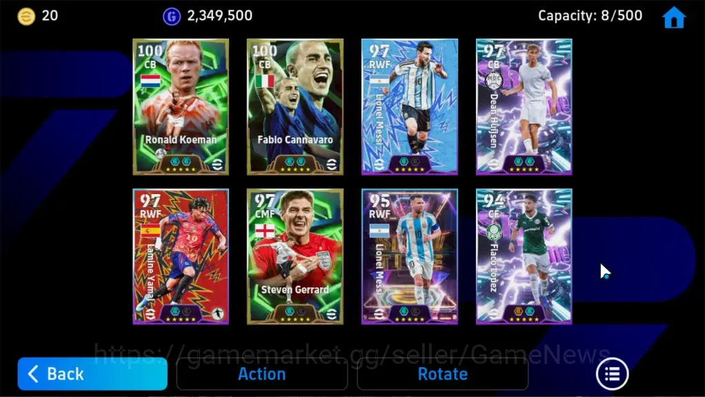 eFootball Accounts Legends & Iconic Players Android|3 Epic Ronald Koeman,Fabio Cannavaro,Steven Gerrard|Show Time Lionel 4