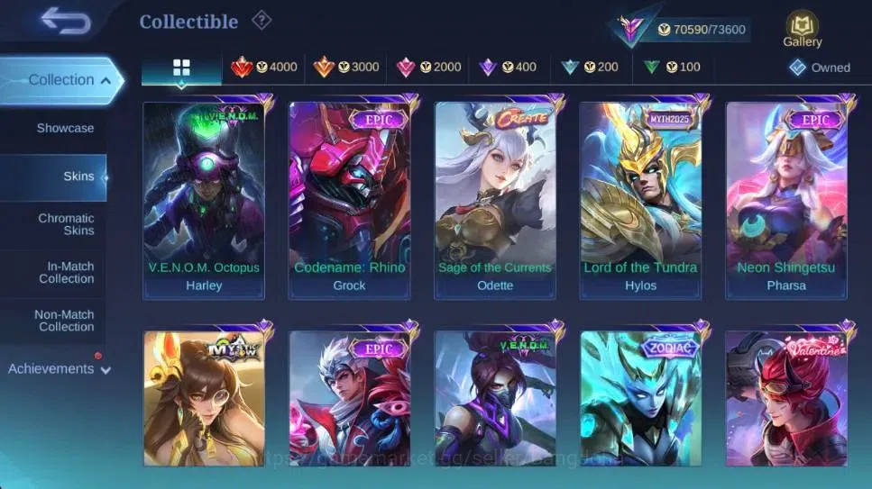 Mobile Legends: Bang Bang Accounts Global|Hero 132|Skin 287|Renowned|KOF Karina,STAR image 10