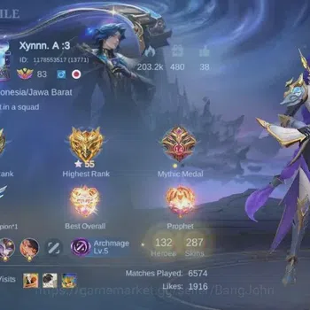 Mobile Legends: Bang Bang Collector Global|Hero 132|Skin 287|Renowned|KOF Karina,STAR  image 1