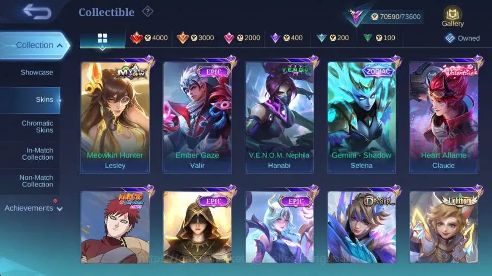Mobile Legends: Bang Bang Accounts Global|Hero 132|Skin 287|Renowned|KOF Karina,STAR image 9