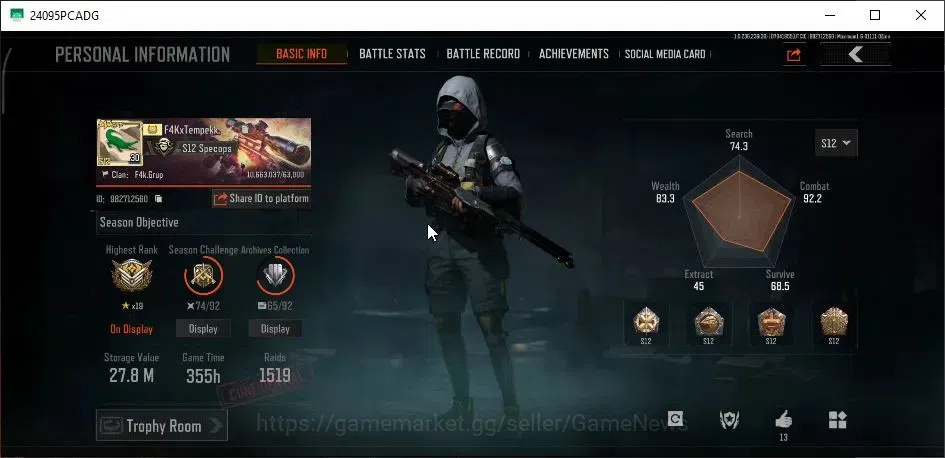 Arena Breakout Accounts MOBILE|Lvl 30|SV 27,8M|CV 10M|1 Utopia|10 Set|Koi image 2