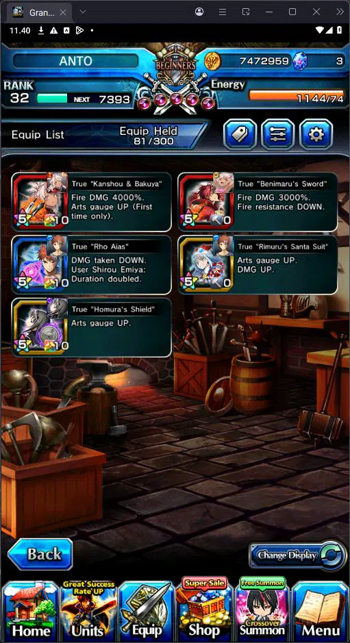 Grand Summoners Accounts [GLOBAL] Rank 32 | 12 Ascend | Shirou Emiya TW | C image 2