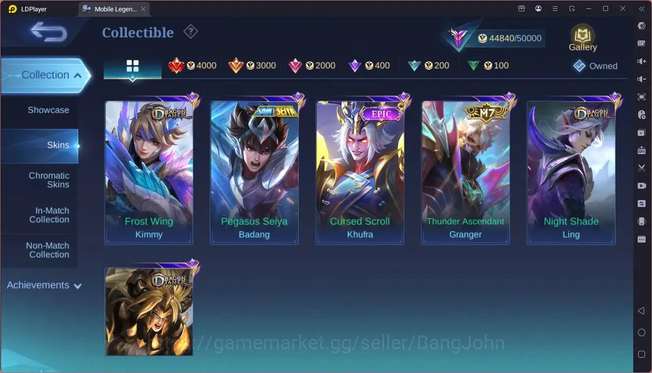 Mobile Legends: Bang Bang Accounts Global |Hero 90|Skin 172|Renowned|Sanrio Florynn|K image 12