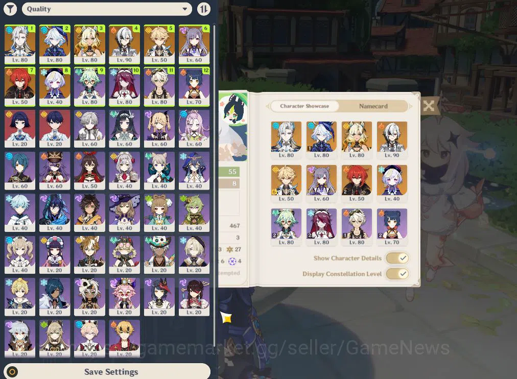 Genshin Impact Accounts End Game ASIA|AR 55||4Limit+1(*5WEP)|FurinaC1,Neuvilatte,Arlecchino,Xilonen|Unlock Nod 2