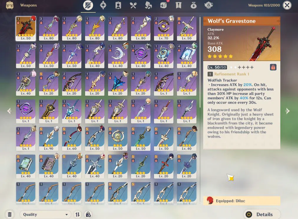 Genshin Impact Accounts End Game ASIA|AR 55||4Limit+1(*5WEP)|FurinaC1,Neuvilatte,Arlecchino,Xilonen|Unlock Nod 7