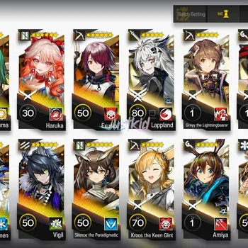 Arknights Accounts Starter ARKNIGHTS GLOBAL STARTERMID 10*6 , LIMITED WANG
