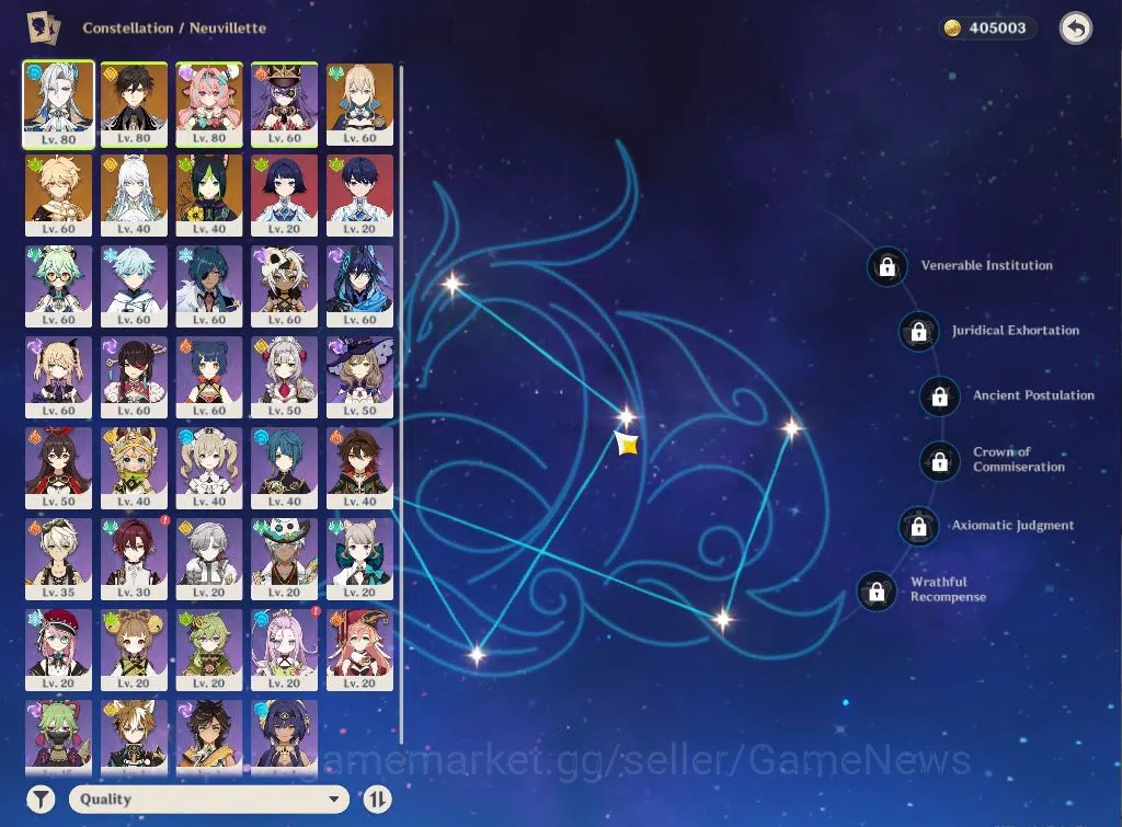 Genshin Impact Accounts ASIA|AR54|4Limited +1(*5Weapon)|[Neuvillette,Zhong image 3