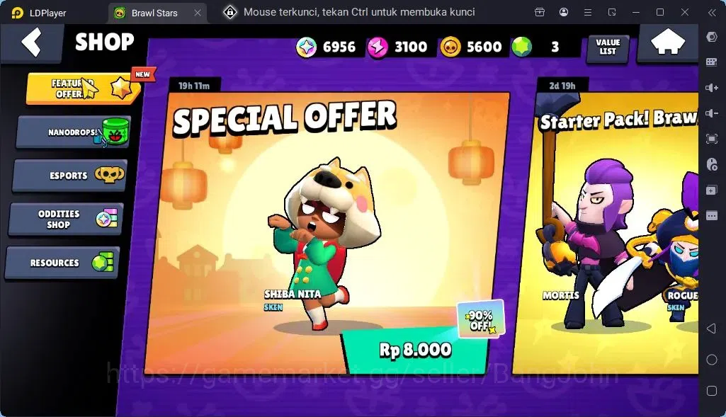 Brawl Stars Accounts Global |Trophy 107|3 Brawler|Skins 1 Mythic,1Epic| Bling 6956|Protect Off|Check SS BRS299B 5