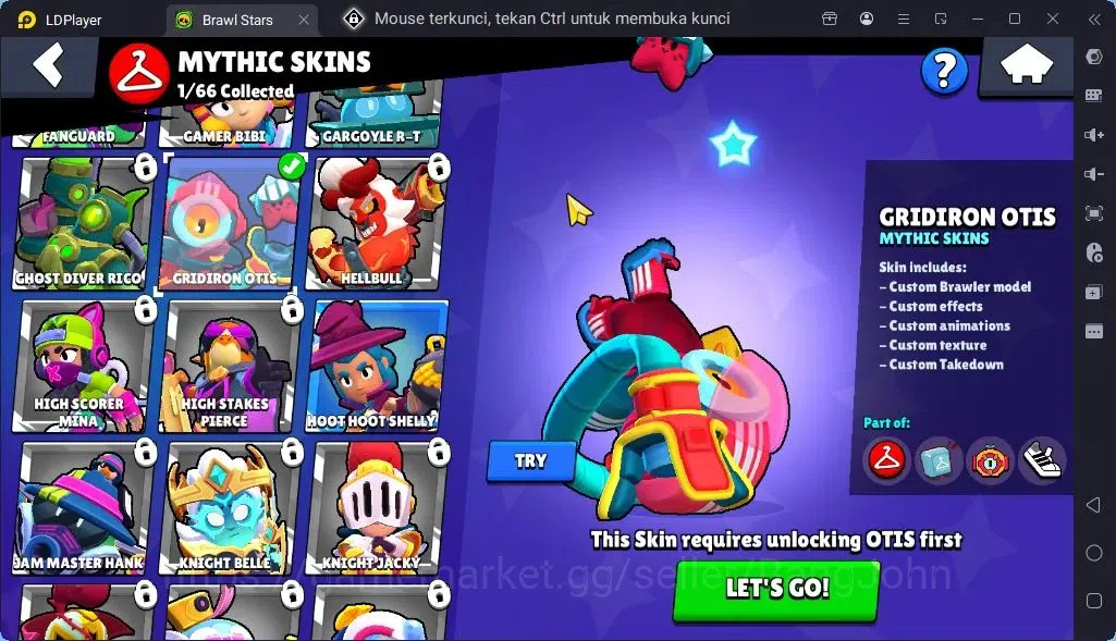 Brawl Stars Accounts Global |Trophy 107|3 Brawler|Skins 1 Mythic,1Epic| Bling 6956|Protect Off|Check SS BRS299B 9