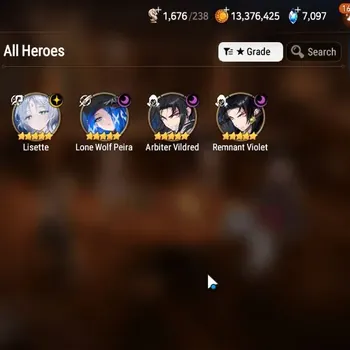 Epic Seven Accounts Starter Global Unverif|Fresh Starter|4ML(Lisette,LWP,Arby,RV)|Theater Locked|PoH+Bless ON|MoR 13|Stigma