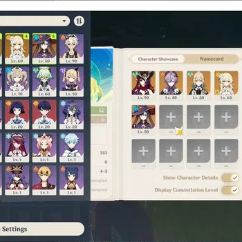 Genshin Impact Accounts Others Asia|AR 52| 2 Limited + 1(*5 Weapon| Chasca+Signature,Durin |Usn Unset|Female MC|Take