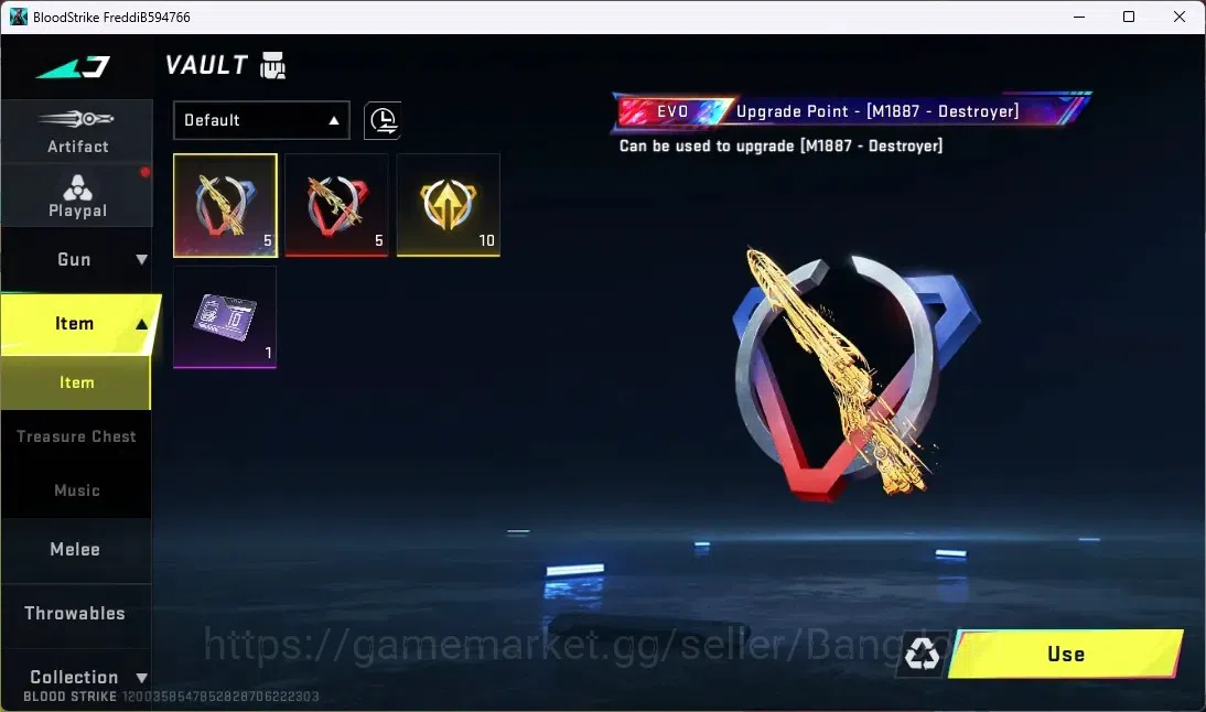 Blood Strike Accounts ASIA | 1 ETERNAL AUG - Empyrean | 1 LEGENDARY Skyd image 3