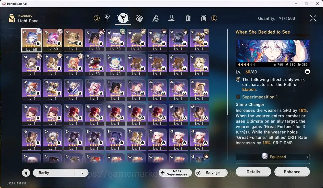 Honkai Star Rail Accounts ASIA|TL 49|5 Limited [Sparxie,Yao GuangE1]+Sign,Ho image 12