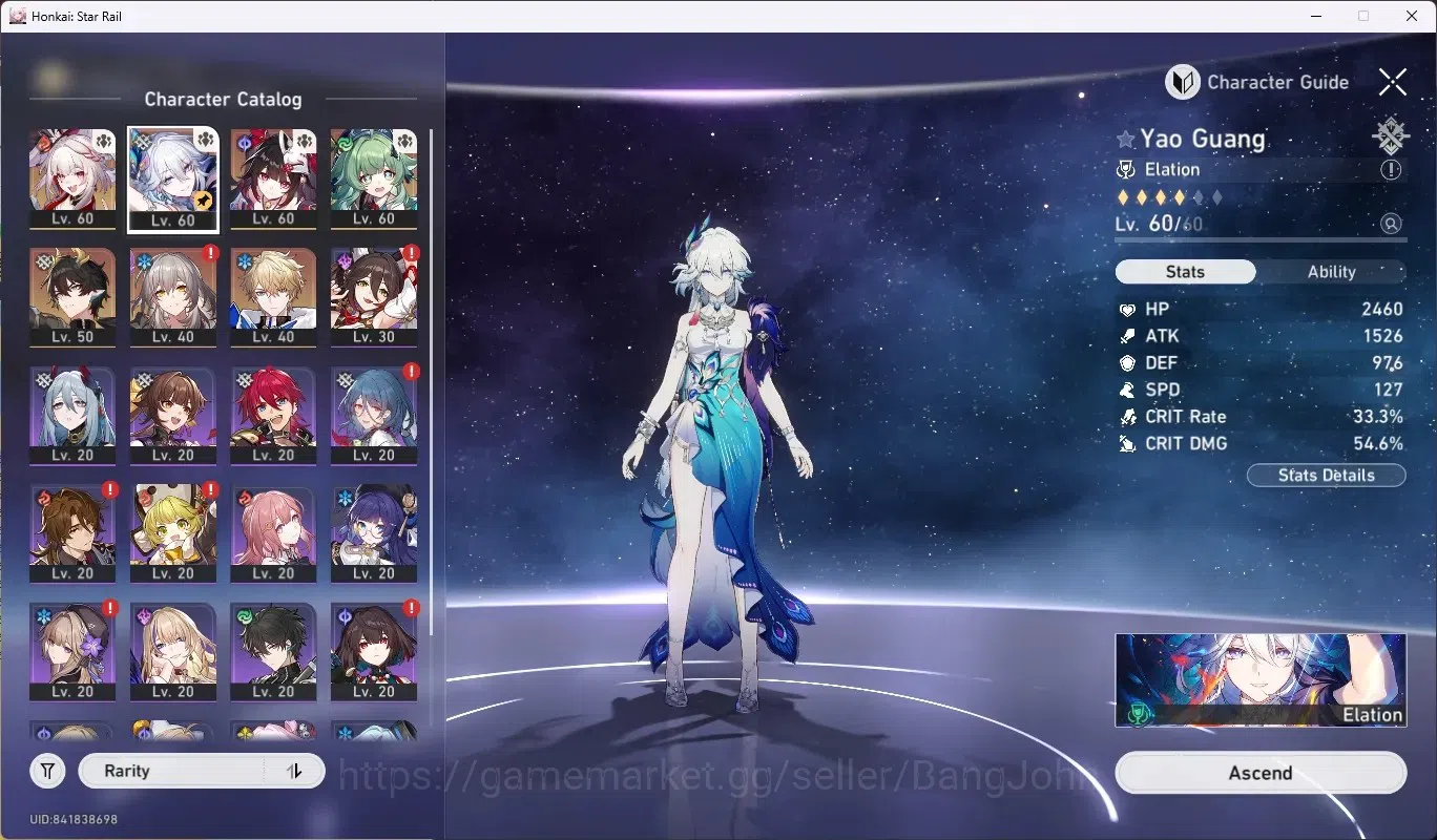 Honkai Star Rail Accounts ASIA|TL 49|5 Limited [Sparxie,Yao GuangE1]+Sign,Ho image 2