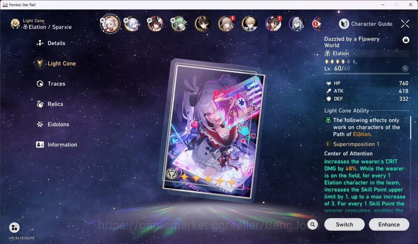 Honkai Star Rail Accounts ASIA|TL 49|5 Limited [Sparxie,Yao GuangE1]+Sign,Ho image 3