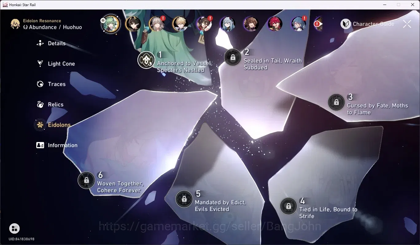 Honkai Star Rail Accounts ASIA|TL 49|5 Limited [Sparxie,Yao GuangE1]+Sign,Ho image 6