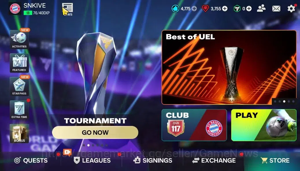 EA SPORTS FC Mobile Accounts OVR 117/17B Value|3,7K Gems|Van Dijk,Bellingham,Si image 1