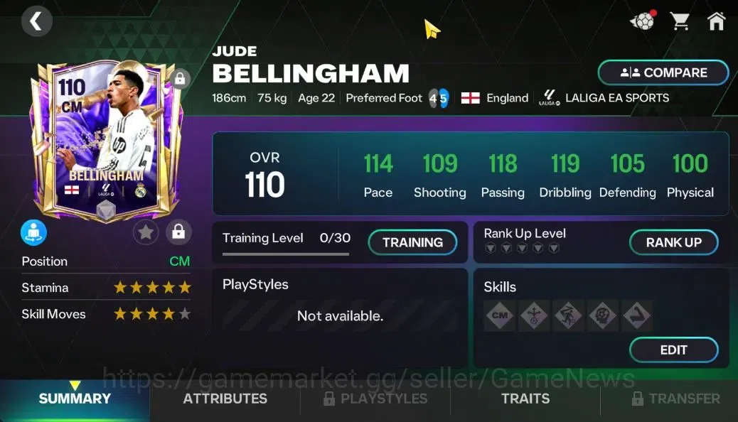 EA SPORTS FC Mobile Accounts OVR 117/17B Value|3,7K Gems|Van Dijk,Bellingham,Si image 8