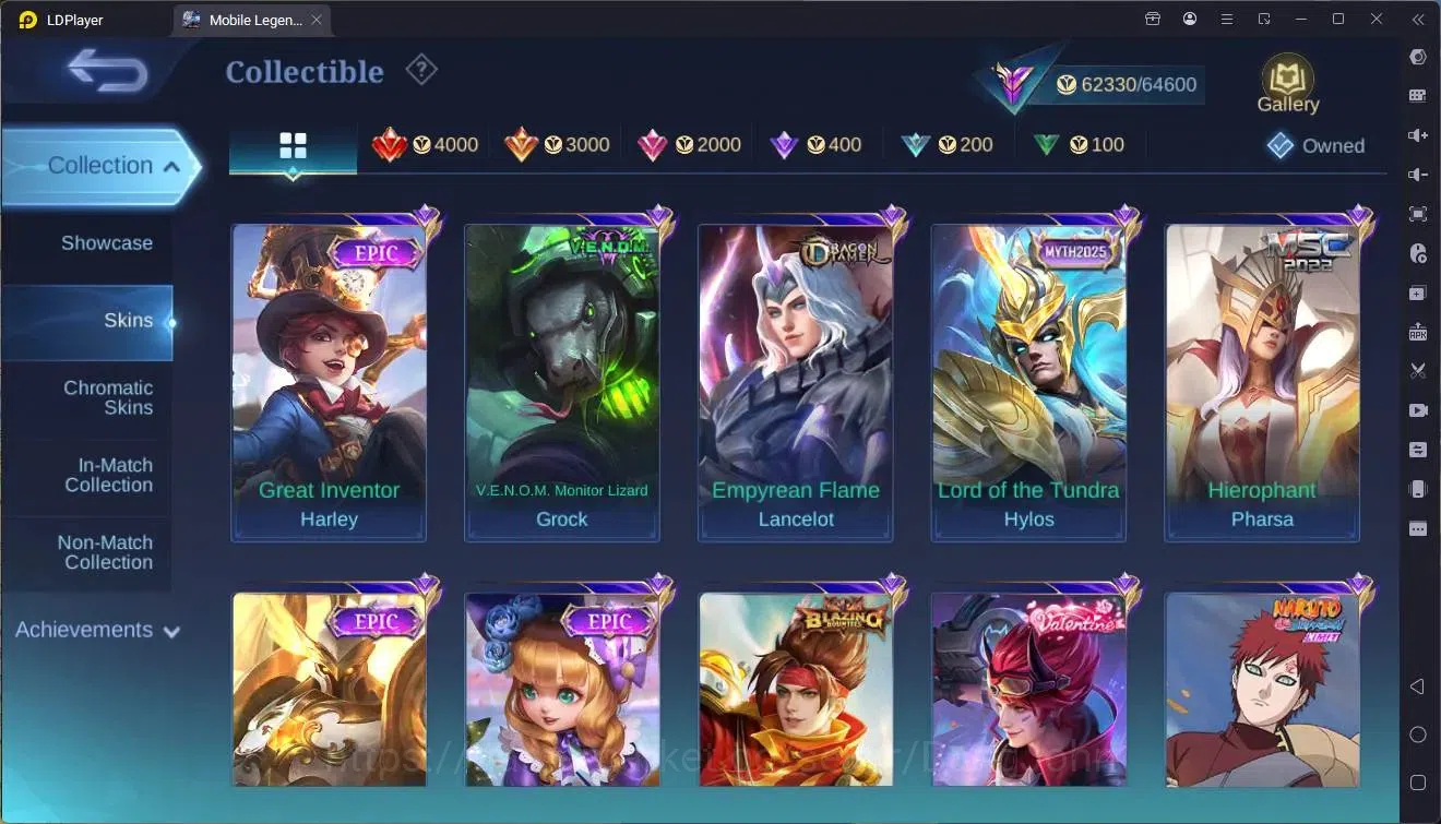 Mobile Legends: Bang Bang Accounts Global |Hero 133|Skin 248|Renowned|Prime Granger|S image 12