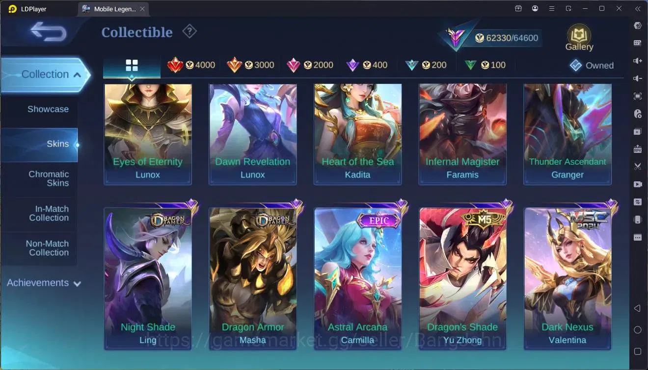 Mobile Legends: Bang Bang Accounts Global |Hero 133|Skin 248|Renowned|Prime Granger|S image 15