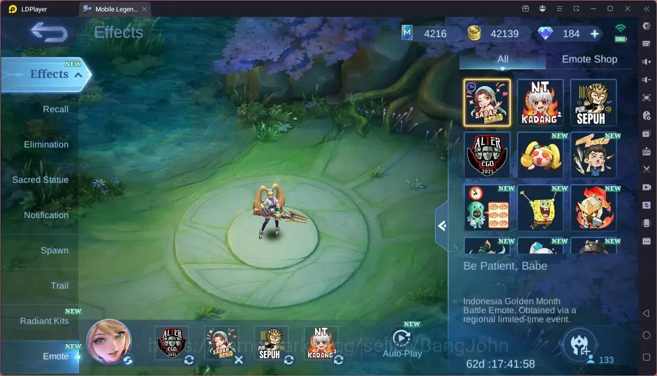 Mobile Legends: Bang Bang Accounts Global |Hero 133|Skin 248|Renowned|Prime Granger|S image 6
