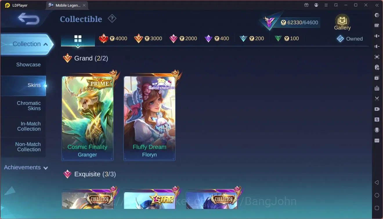 Mobile Legends: Bang Bang Accounts Global |Hero 133|Skin 248|Renowned|Prime Granger|S image 7