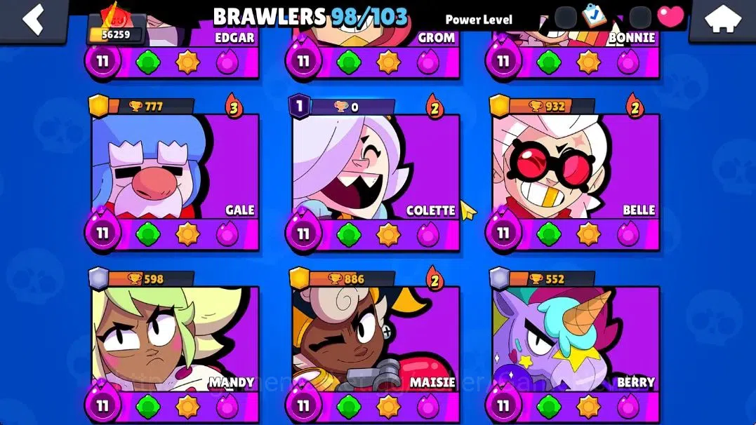 Brawl Stars Accounts Lv 164|56K Trophy|98 Brawlers 57 Max Lvl|UL Sirius image 10