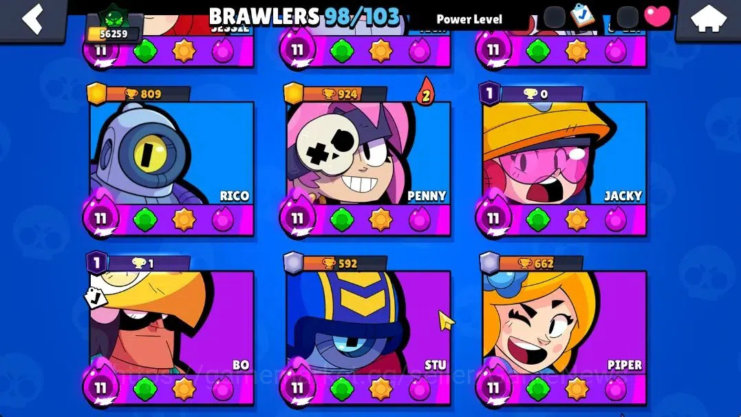 Brawl Stars Accounts Lv 164|56K Trophy|98 Brawlers 57 Max Lvl|UL Sirius image 12