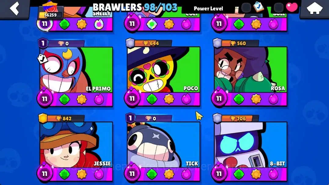 Brawl Stars Accounts Lv 164|56K Trophy|98 Brawlers 57 Max Lvl|UL Sirius image 13