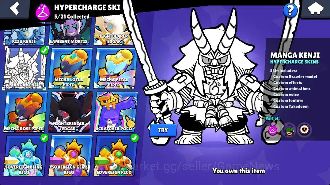 Brawl Stars Accounts Lv 164|56K Trophy|98 Brawlers 57 Max Lvl|UL Sirius image 17