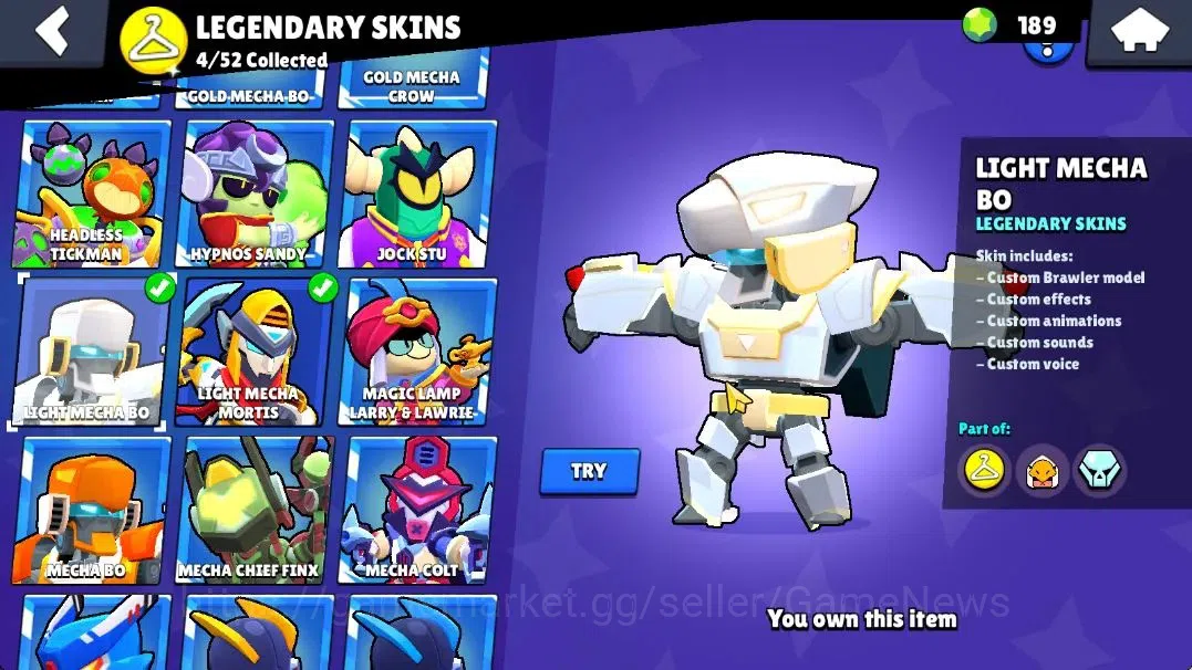 Brawl Stars Accounts Lv 164|56K Trophy|98 Brawlers 57 Max Lvl|UL Sirius image 18