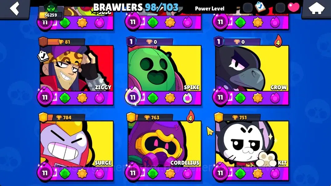 Brawl Stars Accounts Lv 164|56K Trophy|98 Brawlers 57 Max Lvl|UL Sirius image 6