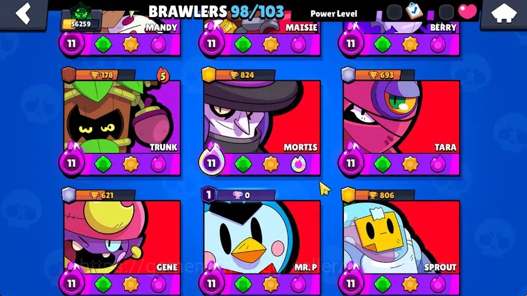 Brawl Stars Accounts Lv 164|56K Trophy|98 Brawlers 57 Max Lvl|UL Sirius image 9