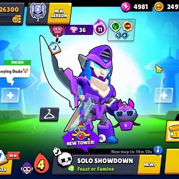 Brawl Stars Accounts Thropy 26300|71 Brawler|10 Max Hypercharge|2 HC,5 Legend,14 Mythic,46 Epic Skins|10346 Bling