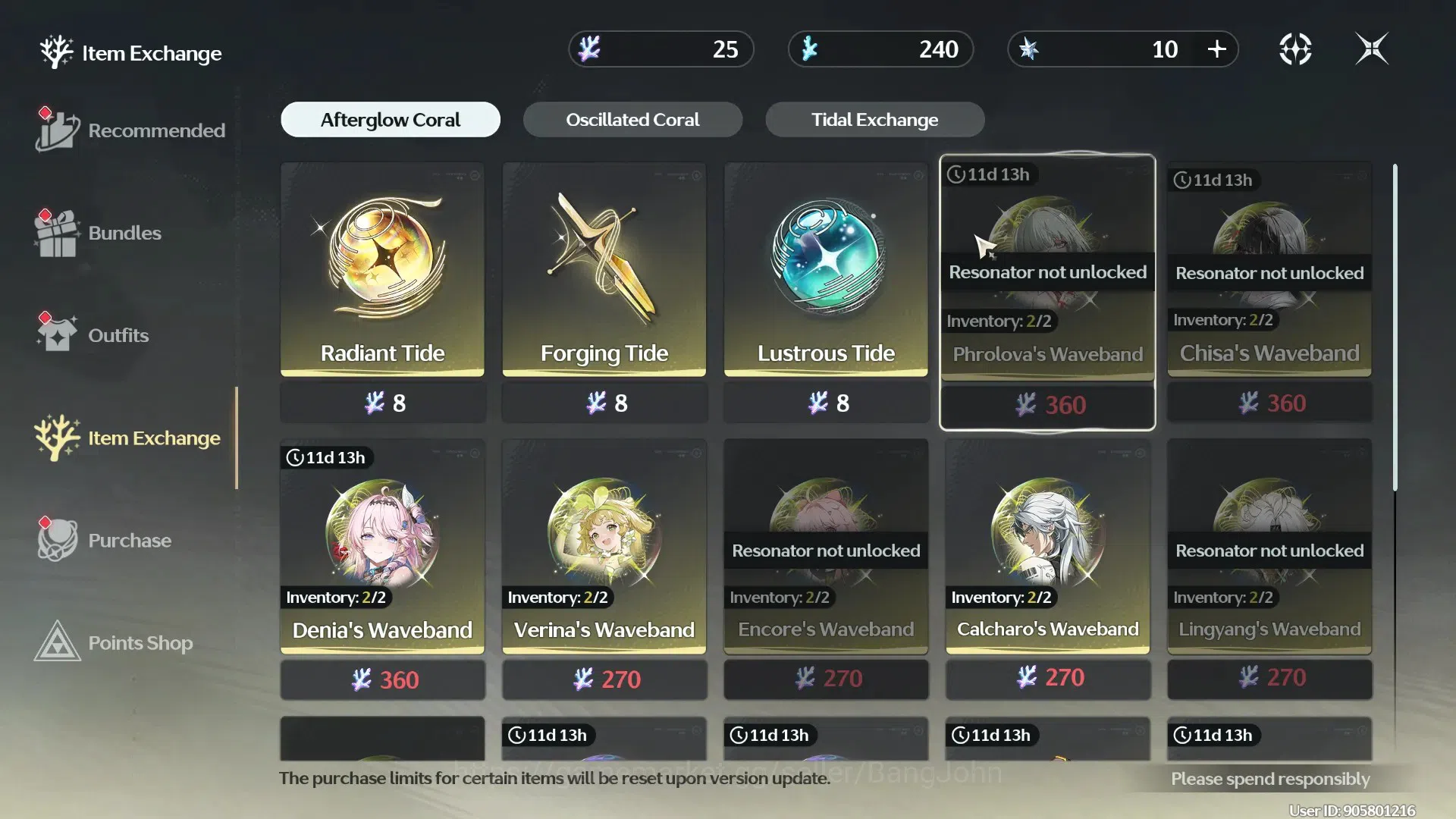 Wuthering Waves Accounts SEA|UL 15 | Starter | 5x 5* Char Denia Lv1, Verina image 12