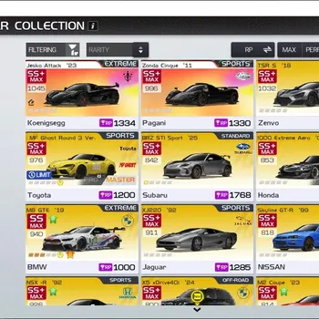 Racing Master Accounts SEA|Lv 15|2 PL Car(Jesko Attack 23,Zonda Cinque 11) +45 Other Cars (TSR 18,BRZ STI,S2000 Extreme